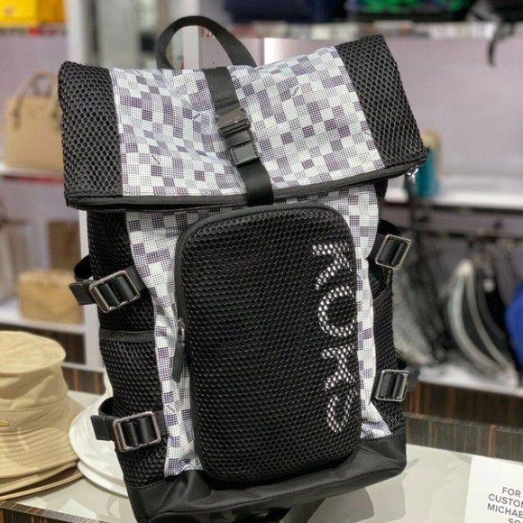 NWT Michael Kors Mens Kent Rolltop Backpack - Picture 2 of 6